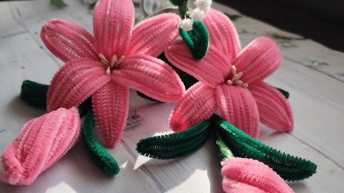 Şönilden Lilyum Çiçeği Yapılışı 